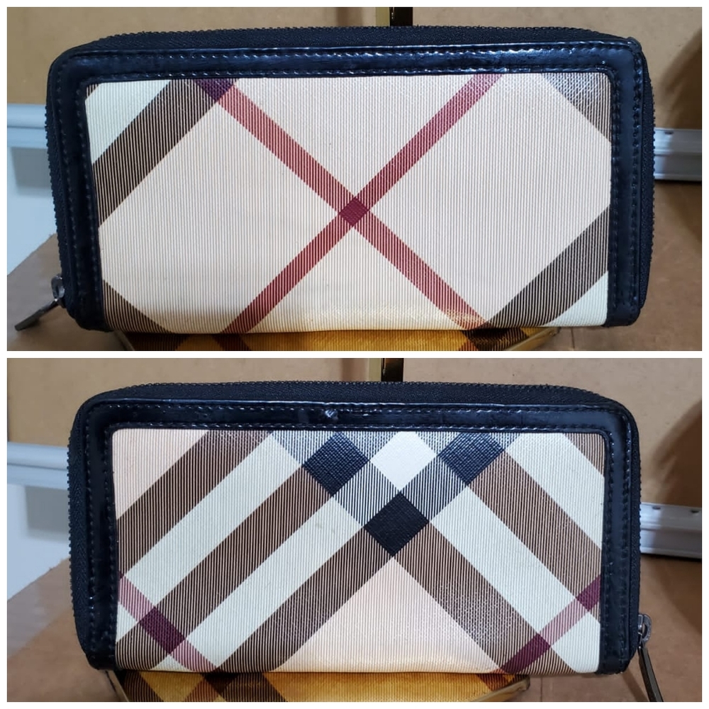 Burberry Beige/Black Nova Check PVC Chester Boston Bag - Picture 10 of 16